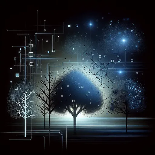 Árvores de Decisão e Random Forests - Representação artística
