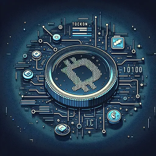 Criação de tokens para ICO - Representação artística