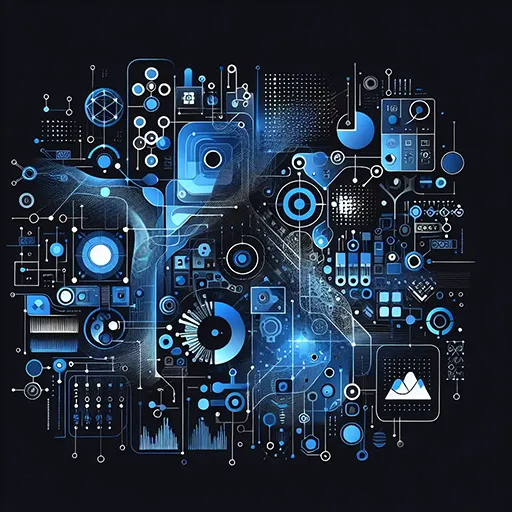 Frameworks de IA (TensorFlow, PyTorch, etc.) - Representação artística