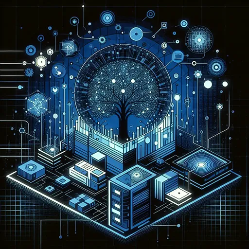 Infraestrutura de Redes para IA - Representação artística