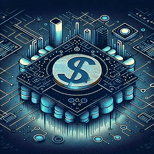 Stablecoins híbridas - Representação artística