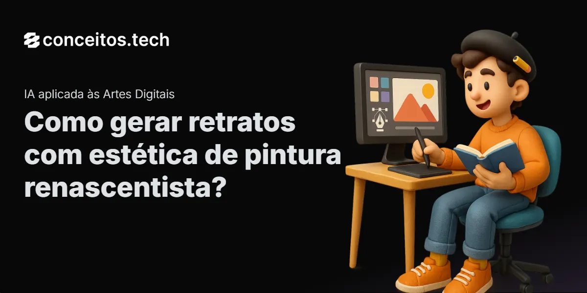Compartilhe este tutorial: Como gerar retratos com estética de pintura renascentista?