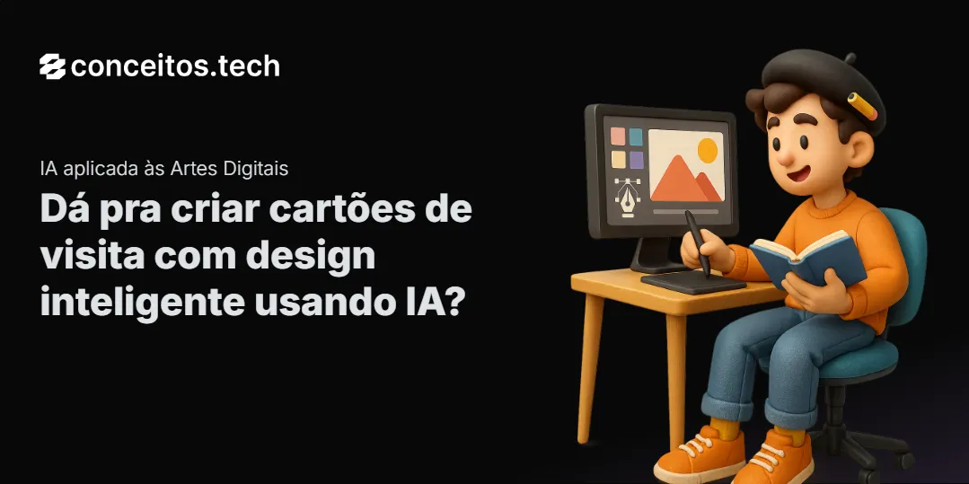 Compartilhe este tutorial: Dá pra criar cartões de visita com design inteligente usando IA?