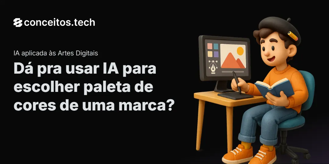Compartilhe este tutorial: Dá pra usar IA para escolher paleta de cores de uma marca?