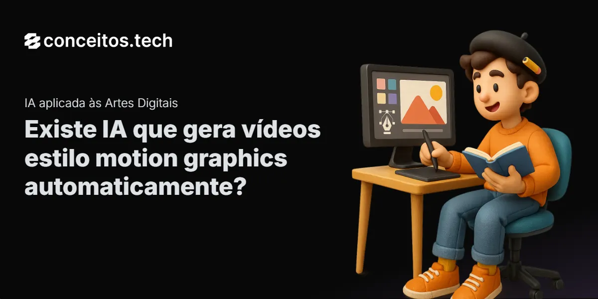 Compartilhe este tutorial: Existe IA que gera vídeos estilo motion graphics automaticamente?