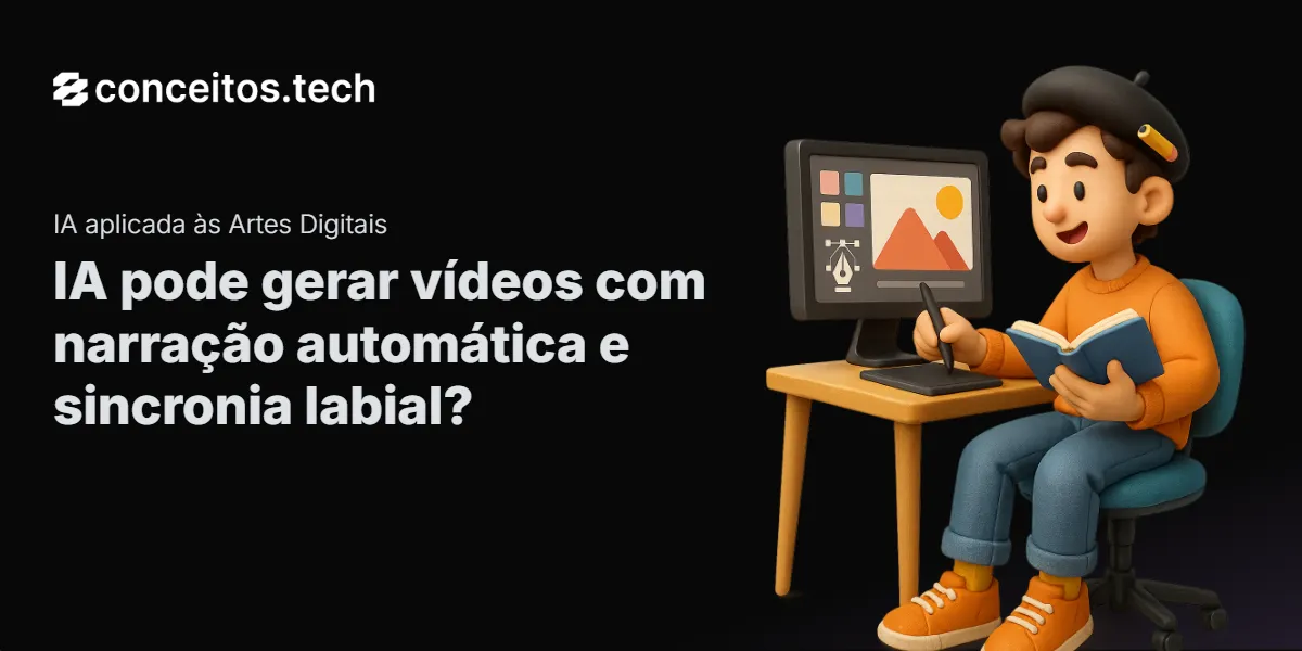 Compartilhe este tutorial: IA pode gerar vídeos com narração automática e sincronia labial?