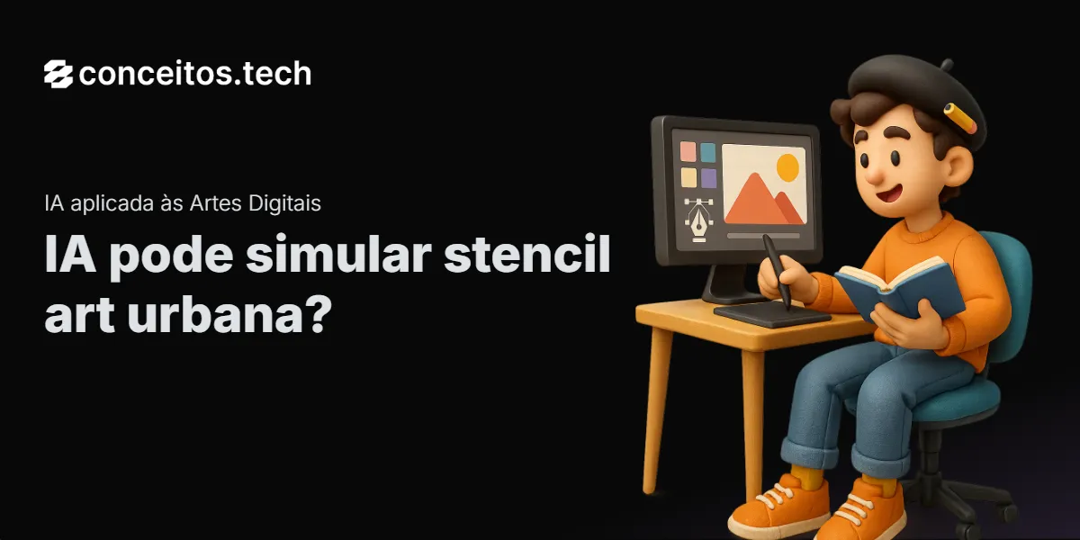 Compartilhe este tutorial: IA pode simular stencil art urbana?